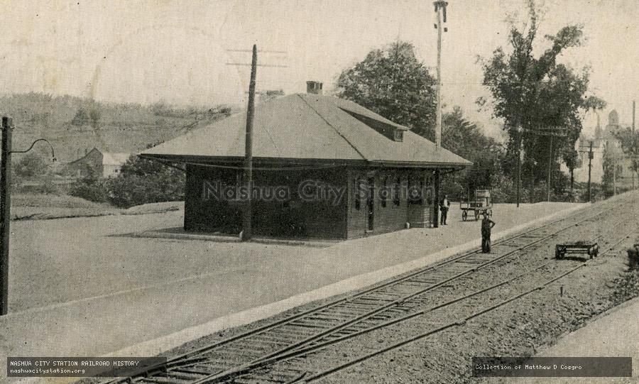 Postcard: Enfield, N.H. - The New Station, costing $15,000.